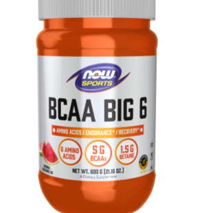 BCAA Big 6 Powder, Natural Watermelon Flavor