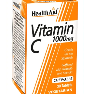 Health Aid Vitamin C 1000MG Chewable 30S